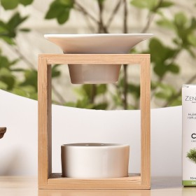 Brûle parfum à bougie en bambou, Naturéa ARUM - ZEN'Arôme