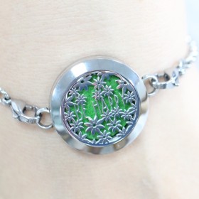 Bracelet d'Aromathérapie en inox, HAPPY - ZEN'Arôme