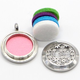 Collier d'Aromathérapie en inox, BE HAPPY - ZEN'Arôme