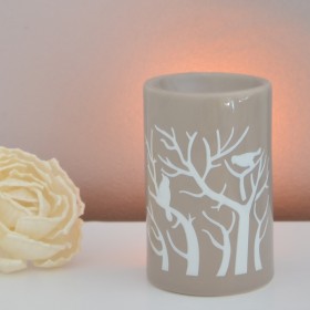 Diffuseur d'huiles essentielles/brûle-parfum à bougie - TreeBee, Gris nude - ZEN'Arôme
