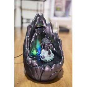 Fontaine à eau - ZEN "Yann" (éclairage LED et support pour cônes d'encens) - Zen'Light