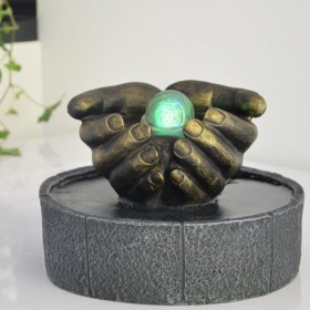 Fontaine à eau - "Lhassa" (avec éclairage LED et boule) - Zen'Light