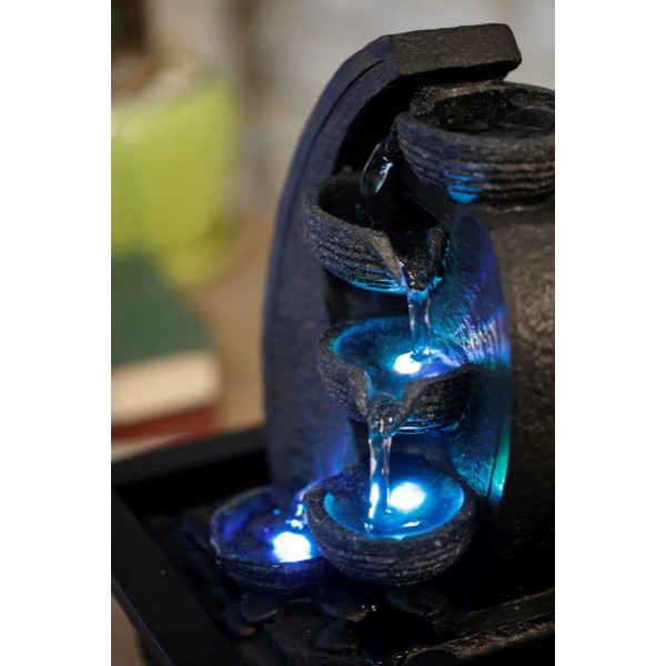 Fontaine à eau - "Cascade v2" (avec éclairage LED) - Zen'Light