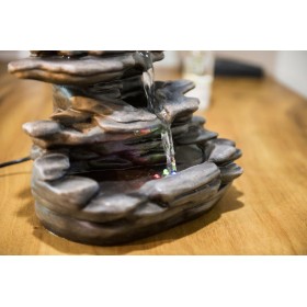 Fontaine à eau - Nature "Guilin" (éclairage LED et support pour cônes d'encens) - Zen'Light