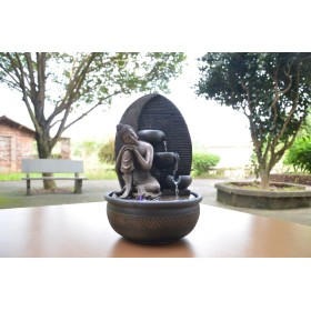 Fontaine à eau - Bouddha "Grace" (Avec éclairage LED) - Zen'Light