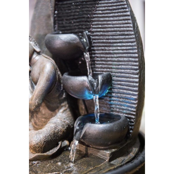 Fontaine à eau - Bouddha "Grace" (Avec éclairage LED) - Zen'Light
