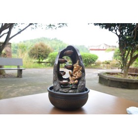 Fontaine à eau - Bouddha "Mystic" (avec éclairage LED) - Zen'Light