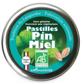 Pastilles artisanales du Languedoc, au Pin et au Miel - 45g - Aromandise