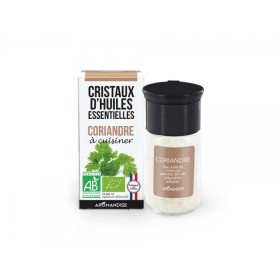 Cristaux d'huiles essentielles BIO à cuisiner, Coriandre - 10g - Aromandise