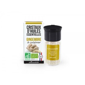 Cristaux d'huiles essentielles BIO à cuisiner, Gingembre - 10g - Aromandise