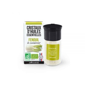 Cristaux d'huiles essentielles BIO à cuisiner, Fenouil - 10g - Aromandise