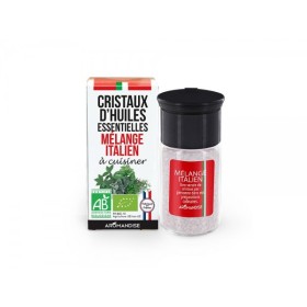Cristaux d'huiles essentielles BIO à cuisiner, Mélange Italien - 10g - Aromandise