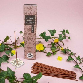 Encens précieux KARIN du Japon, Forêt de fleurs (porte encens inclus) - 40x 30min. - Les Encens du monde