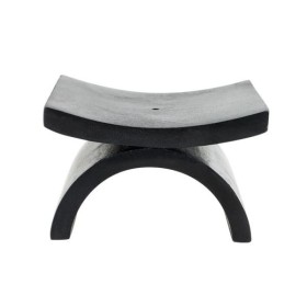 Porte-encens "Eko" en pierre noire ciselée - Les encens du monde