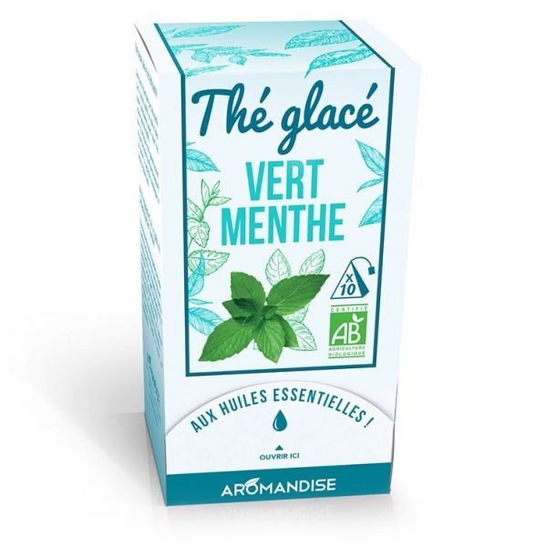 Thé glacé, Thé vert & Menthe - 10 sachets - Aromandise
