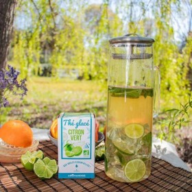 Thé glacé, Thé vert & Citron vert - 10 sachets - Aromandise