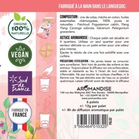 Palets fondants aux huiles essentielles, Câline - 6 palets (4 utilisations par palets) - Aromandise