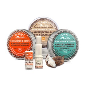 Beurre de karité extra-pur BIO, équitable et sans parfum - 100ml - Oléanat