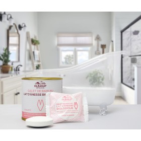 Galet de bain effervescent au lait d'ânesse BIO - 5x 25g - Oléanat