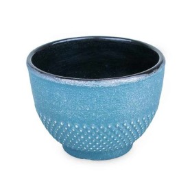 Tasse en fonte émaillée, Bleue argentée - 0,15 litre - Aromandise