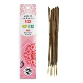 Encens Indiens, 100% naturels "Haute tradition" - Rose - 18 pces - Les encens du monde