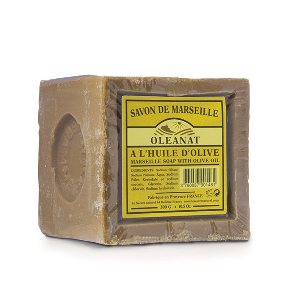 Authentique savon de Marseille, Vert à l'huile d'olive - 300g - Oléanat
