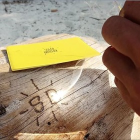 Kit de survie solaire: Allume-feu/Pyrograveur/Miroir incassable, ADVENTURE KIT - Solar Brother