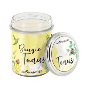 Bougie d'ambiance "Tonus" 100% naturelle à la cire de soja, 30h - 150g - Aromandise