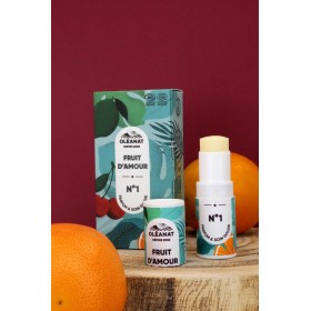 Parfum Solide BIO en stick, 100% naturel, N°1 Fruit d'Amour - 4,5g - Oléanat