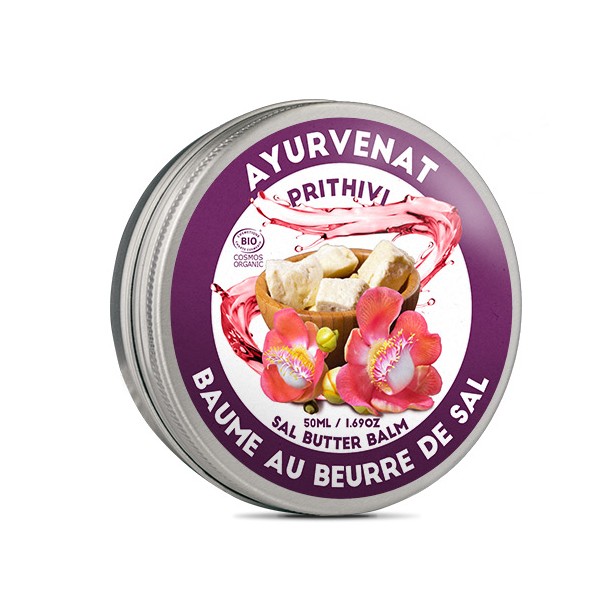 Baume régénérant au beurre de Sal & Karité BIO - 50ml - Ayurvenat