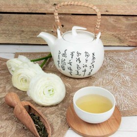 Théière Jiangxi en en faïence traditionnelle, avec filtre inox - 1 litre - Aromandise