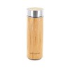 Gourde en bambou, avec double paroi et filtre en inox pour vos infusions - 450ml - Aromandise