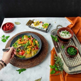 Sauce au carré BIO, Curry Madras - 90g, 5 portions - Aromandise