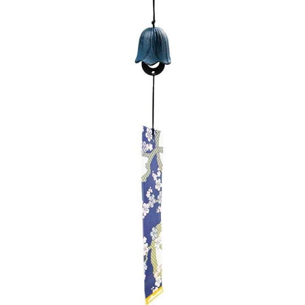 Jouet du vent japonais en fonte, Muguet - Bleu - 1 pce - Aromandise