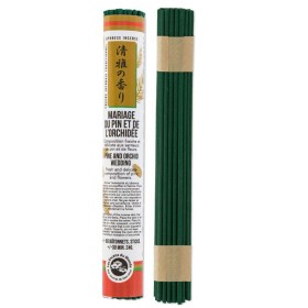 Rouleaux d'encens japonais court, Le mariage du pin et de l'orchidée - 60x 30 min. - Les encens du monde