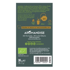 Thé vert Sencha de UJI et Yuzu en infusettes - 18 sachets - Aromandise