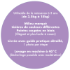 Écharpe de portage bébé en coton BIO - La Classique, rayée, Malo, 4,10m - NéoBulle