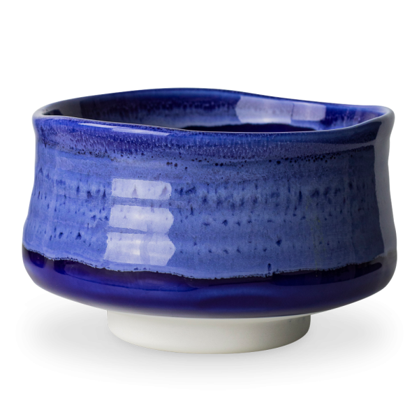 Bol de cérémonie Chawan bleu, en argile et céramique - 0,5L - Aromandise