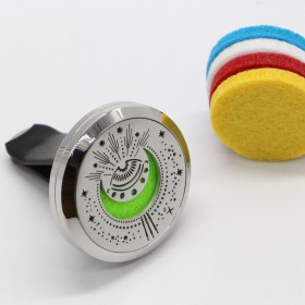 Clip'Arôme - Diffuseur d'huiles essentielles pour voiture en inox - Oeil de l'esprit - ZEN'Arôme