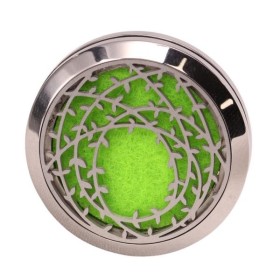 Clip'Arôme - Diffuseur d'huiles essentielles pour voiture en inox - Couronne - ZEN'Arôme