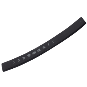 Porte-encens en pierre à la ligne élégante "Kaya" Lune - Les encens du Monde