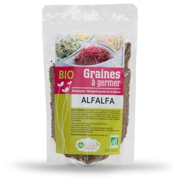 Graines à germer BIO d'Alfalfa - 200g - De Bardo