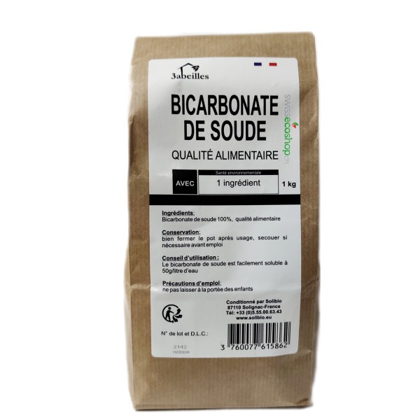 Bicarbonate de soude Technique (de qualité alimentaire) - 10kg - 3 Abeilles