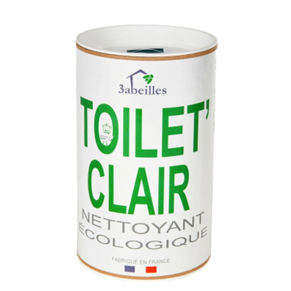 Toilet'Clair, nettoyage et blanchissant WC écologique - 500g - 3 Abeilles