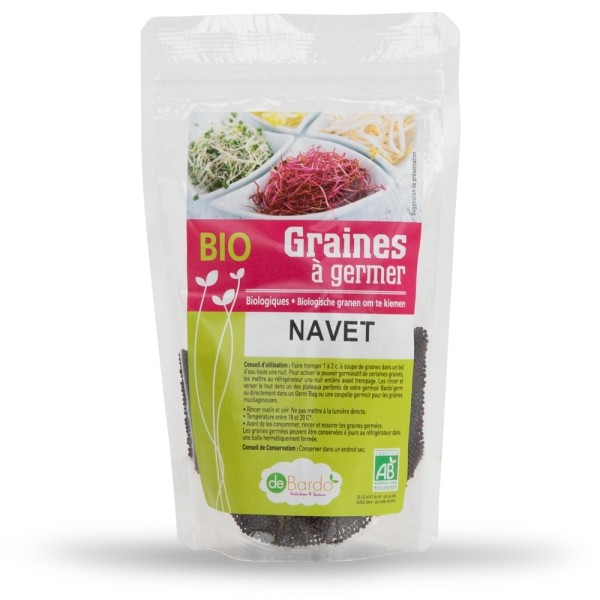 Graines à germer de Navet BIO - 100g - De Bardo