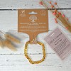 Bracelet en pierre naturelle pour adultes - Ambre Honey - 19cm - Irréversible Bijoux