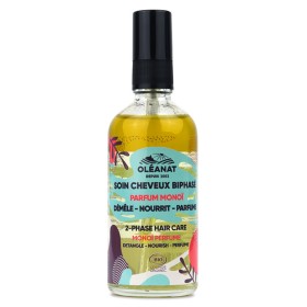Soin hydratant biphasé BIO pour les cheveux - Sans rinçage, parfum de Monoï - 100ml - Oléanat