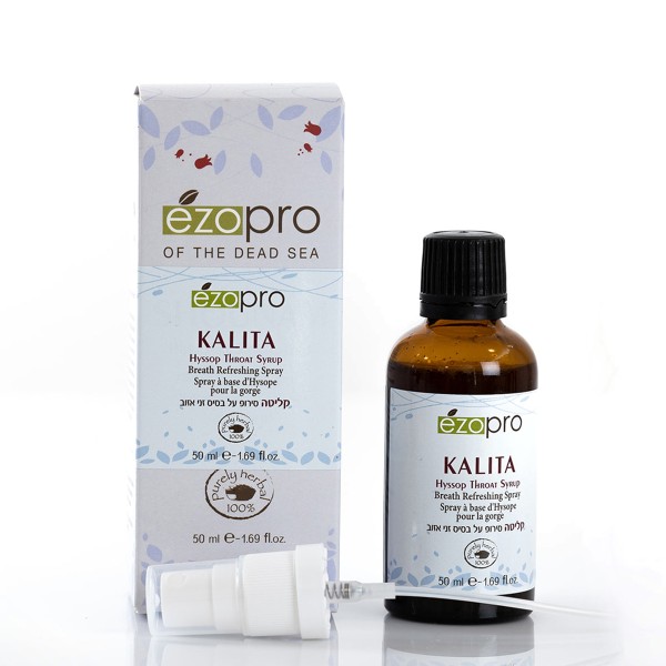 KALITA, Spray antiseptique pour la gorge à l'Hysope - 50ml - Les Herbes de Kedem