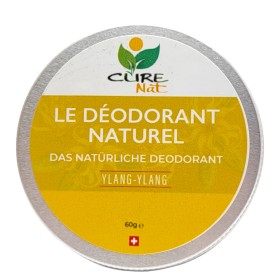 Déodorant crème Suisse & BIO au bicarbonate, Ylang Ylang - 60g - Curenat