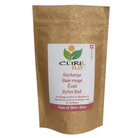 Mélange de bain, Eveil (à l'argile rouge) - 300g (verre) ou 600g (recharge) - Curenat